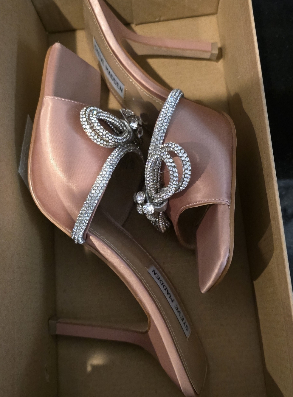 NIB Steve Madden Blush Women's 8 Heels Great Wedding Shoe - Picture 2 of 5
